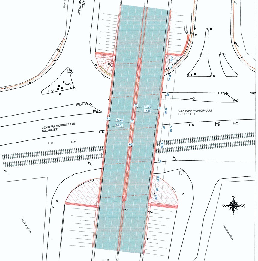 Autostrada A1 București - Pitești Pasaj Centura Capitalei