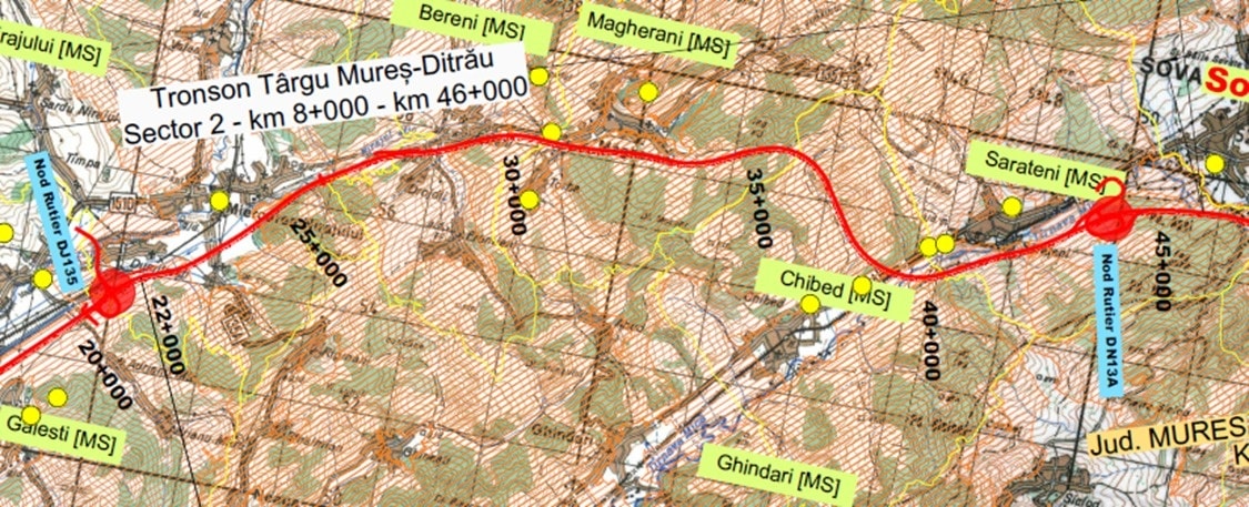lotul Miercurea Nirajului – Sărățeni a A8 (Autostrada Unirii)