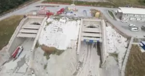șantierul secțiunii 4 (Tigveni – Curtea de Argeș) a autostrăzii Sibiu – Pitesti (A1)